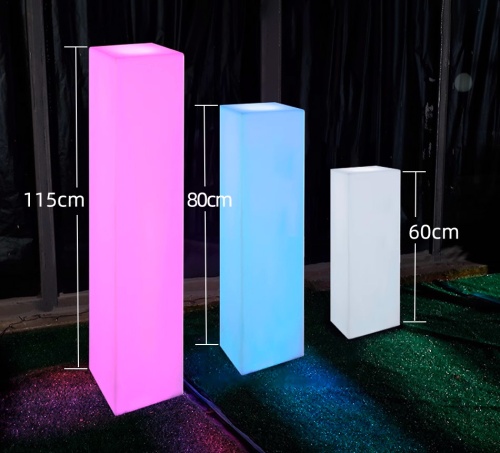 Светильник Колонна 30х50 питание от АКБ, RGB