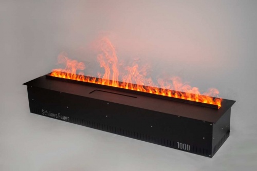 Электроочаг Schönes Feuer 3D FireLine 1000 Pro со стальной крышкой в Кемерово