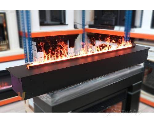 3D электроочаг Real Flame Line-S 150 3D Matte Black в Кемерово