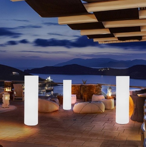 Светильник Цилиндр 30х190 питание от 220, RGB